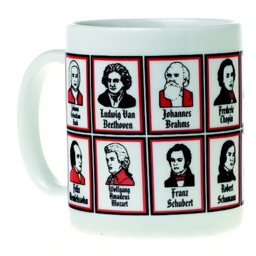 Mug Music Design Composers Faces