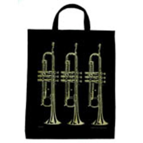 Extra Large Totebag Trumpet Black & Gold