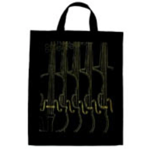 Extra Large Black & Gold Violin Totebag