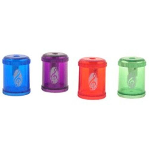 BARREL PENCIL SHARPENER G CLEF Assorted COLOURS