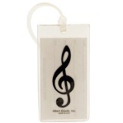 Treble Clef ID Tag - Soft Rubberized Plastic