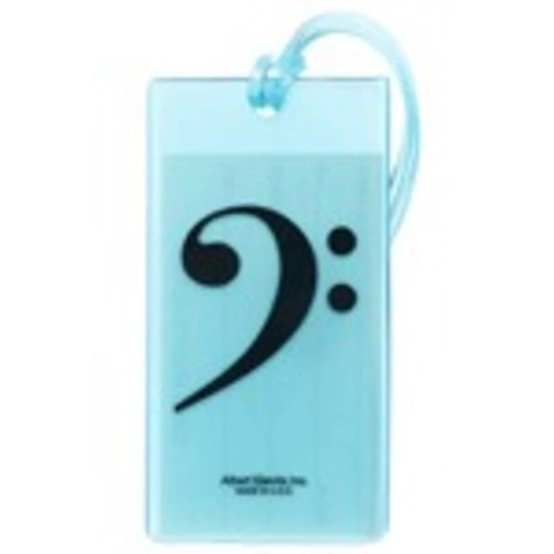Bass Clef Soft Rubber ID Tag