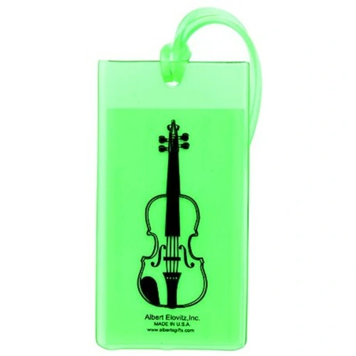 Custom Soft Rubber Violin ID Tag