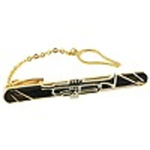 Tie Bar Small Trumpet 18kt Gold Ep 2 Tone