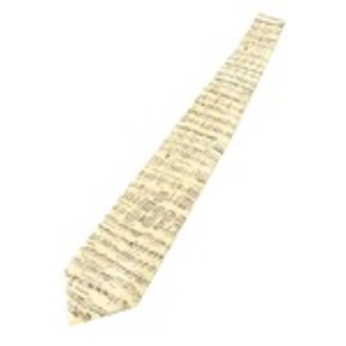 Silk Tie Classic Sheet Music Ivory