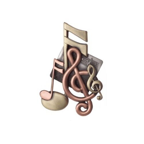 Tri Colour Music Pin Scale Music Notes