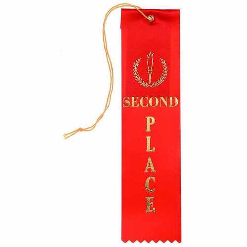 Award Ribbon Second Place 