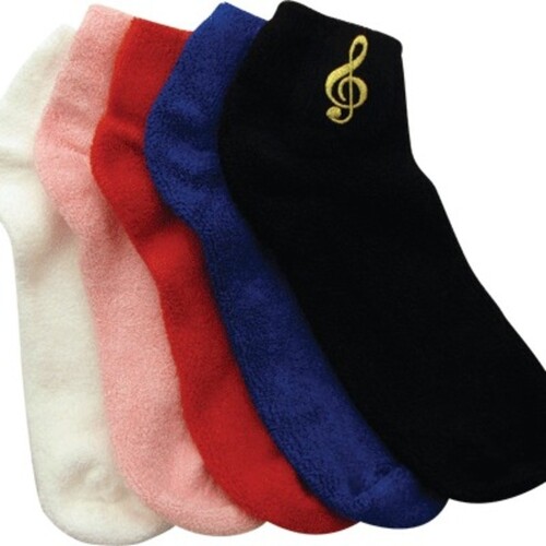 Terry Socks G Clef Pink