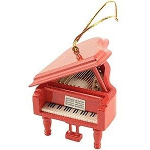 Grand Piano Ornament Red