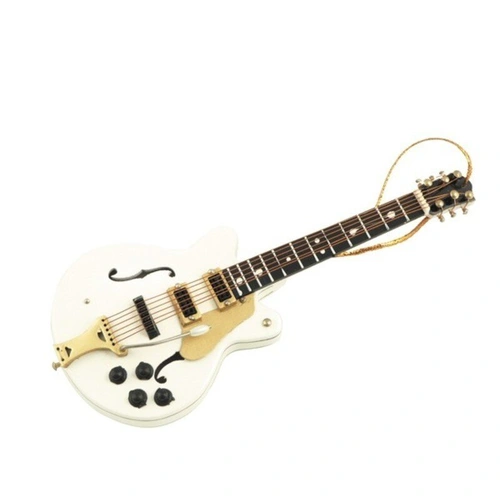 White Falcon Electric Guitar Ornament by AIM Gifts