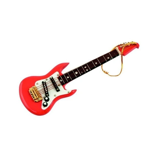 Red Electric Guitar Ornament by AIM Gifts