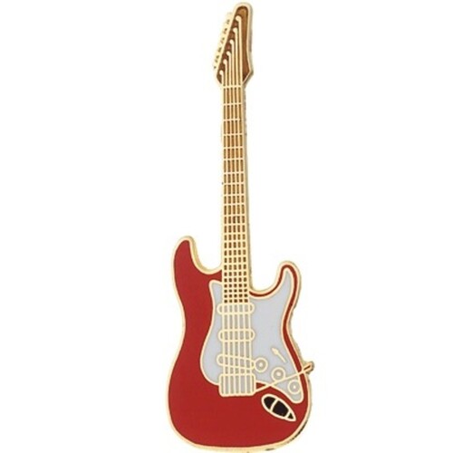 Mini Pin Strat Guitar Red