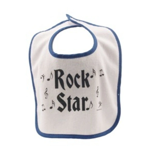 Baby Bib Rock Star Blue