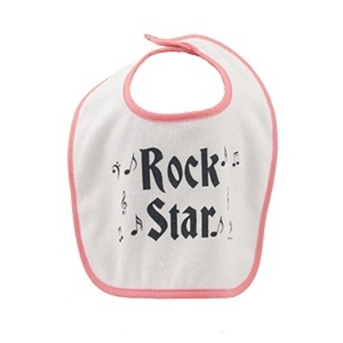 Baby Bib Rock Star Red
