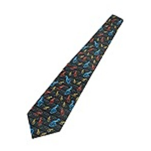 Music Tie Multi G Clefs Over Staff Black