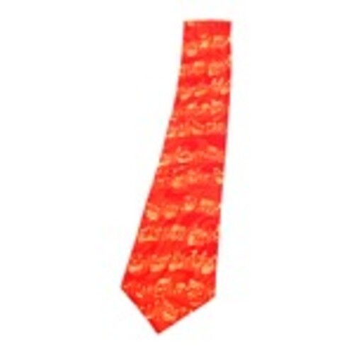 Music Tie Sheet Music Red With Gold
