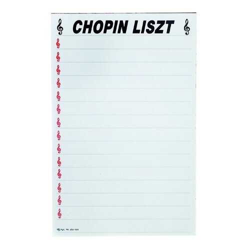 Writing Tablet Chopin Liszt