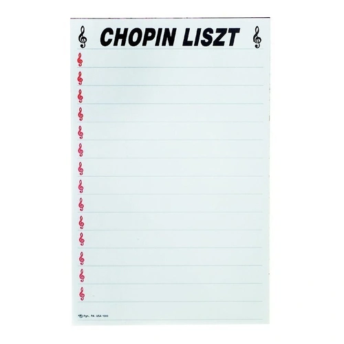 Chopin Liszt Writing Tablet for Musicians - AIM Gifts