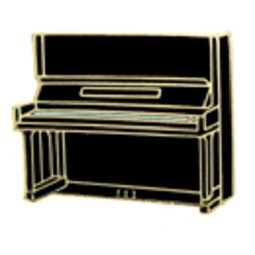 Mini Pin Upright Piano Black