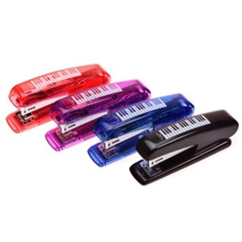 Compact Stapler Keyboard Transparent Red