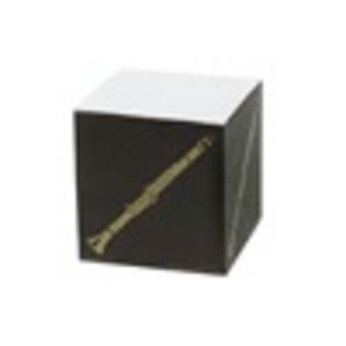 Square Memo Cube Clarinet White/Black