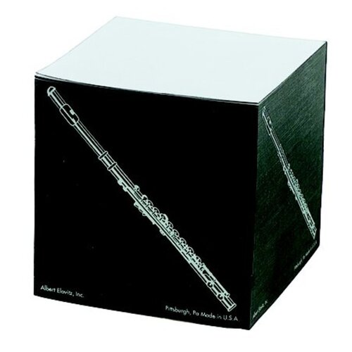 Square Memo Cube Flute Black/Gold