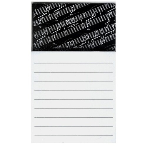 Magnetic Note Pad Sheet Music