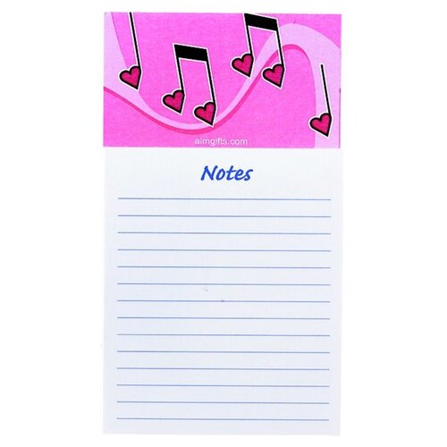 Magnetic Note Pad Heart Notes
