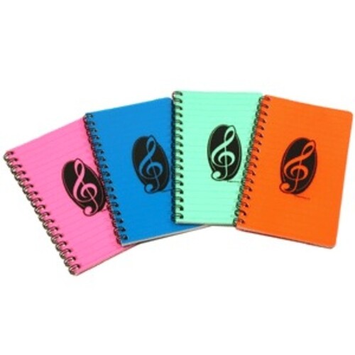 Notebook G Clef Assorted Colours