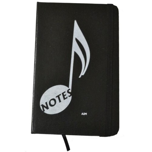 Notebook Music Note Black