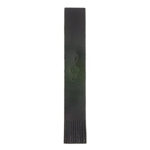 Leather Bookmark G Clef Black 