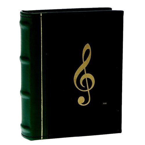 Photo Album G Clef Green & Black 48 Pages