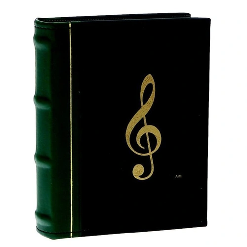 Photo Album G Clef Green & Black 48 Pages by AIM Gifts