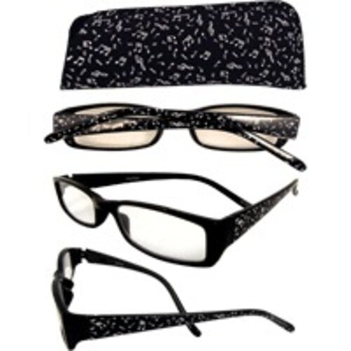 Reading Glasses Notes Black +1.75