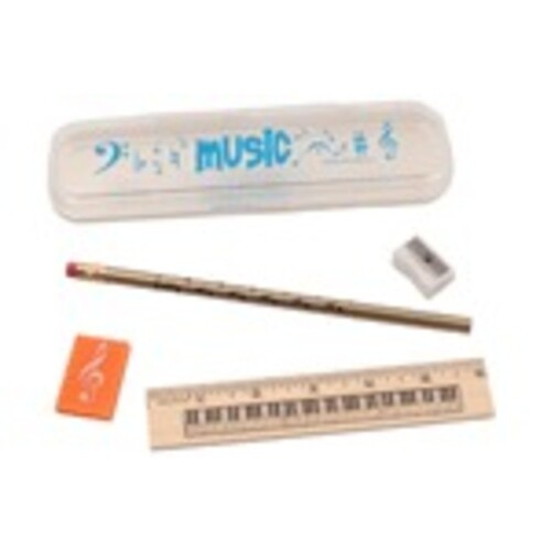Pencil Case Set Blue Music Imprint