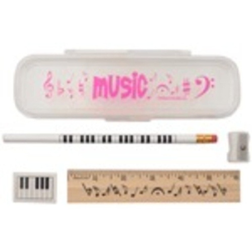 Pencil Case Set Magenta Music Imprint