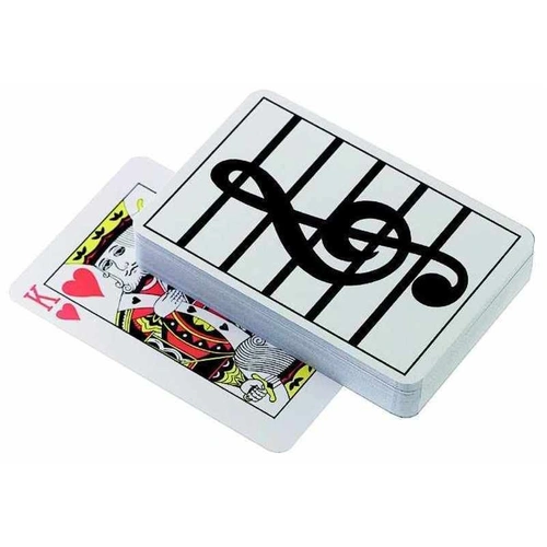 Playing Cards with Treble Clef by AIM Gifts