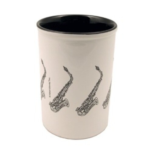 Pencil Cup Sax Ceramic
