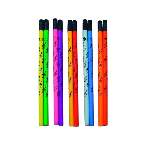 Mood Pencil G Clef Assorted Colours