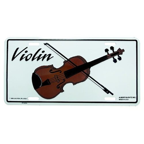Licence Plate Violin