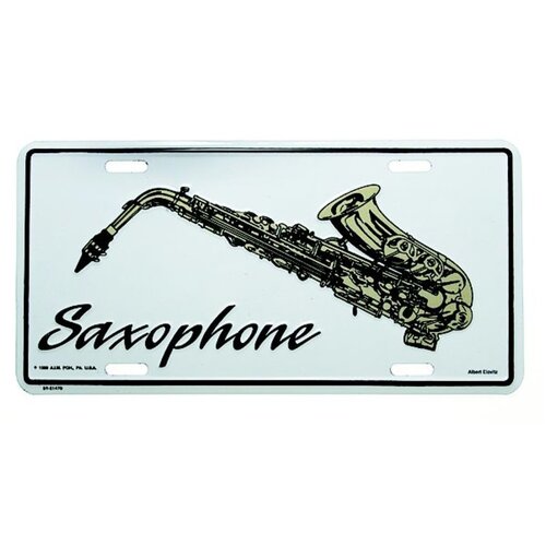 Licence Plate Saxophone