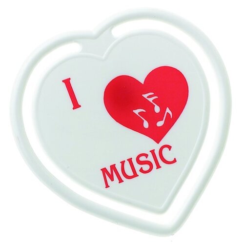 Large Paper Clip Heart I Love Music