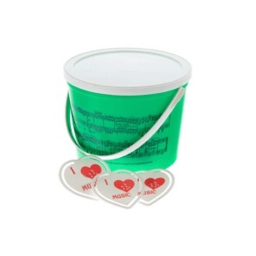 Large Paper Clip Heart I Love Music Bucket Of 75