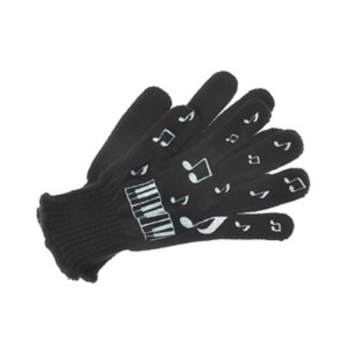 Gloves Keyboard Black Large