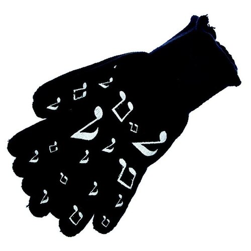 Gloves Notes Black Large