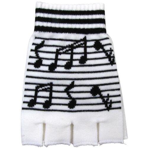 Fingerless Gloves With Music Notes