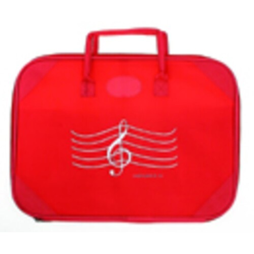 Briefcase G Clef Red