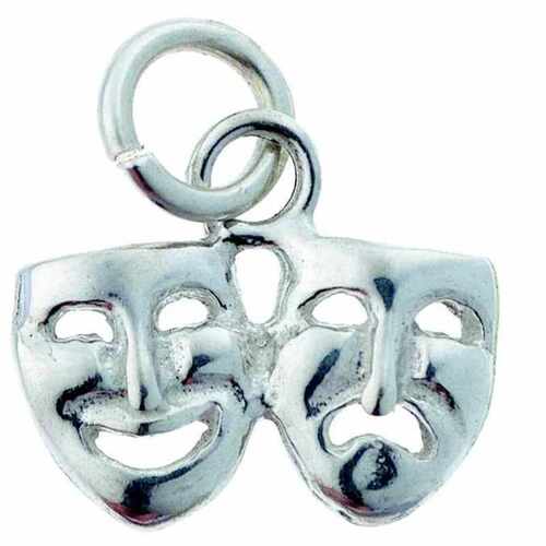 Sterling Silver Charm Com/Trag Double Sm
