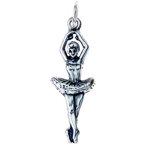 Sterling Silver Ballet Dancer Charm