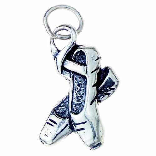 Sterling Silver Charm Ballet Slippers